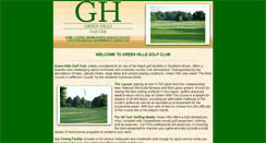 Desktop Screenshot of greenhillsgolfclub.net